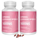 Liposomal Glutathione Softgels 1500MG, Reduced Glutathione Supplement med vitamin C, Bättre Absorption, icke-GMO Kraftfull Antioxidant för hälsosam åldrande, Detox, Immune Health,120 Softgels