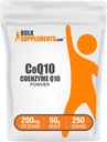 BulkSuplements.com Coenzyme Q10 Powder - Coenzyme Q10 200mg Supplement, Nutritional Supplement - Gluten Free, 200mg per Serving, 50g (1.8 oz) (Pakkaus 1)