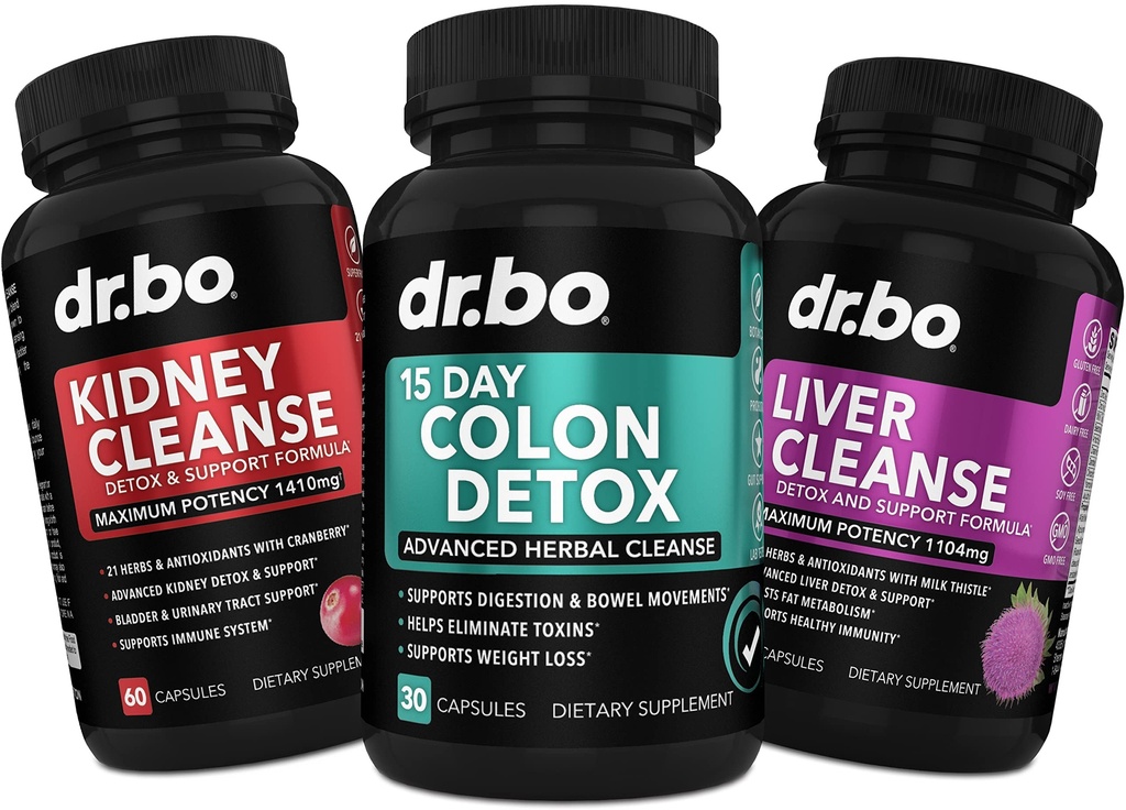 Colon, Munuaisten ja maksan puhdistus Detox Support Suoliston puhdistus pillereitä & Probiootti turvotus ja päivittäinen Ummetus Relief - Ohje Virtsarakon valvonta, virtsateiden ja sappirakon terveys