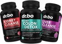 Colon, Kidney & Liver Cleanse Detox Support Supplement - 15 Day Intestinal Cleanse Pills & Probiotic för Bloating & Daily Constipation Relief - Hjälp Bladder Control, Urinary Tract & Gallbladder Health