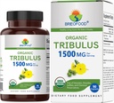 Brieofood Organic Tribulus 1500mg, 45 Tarjoilut, Kasvisruoka, Gluteeniton, 90 Kasvisruoka Tabletit