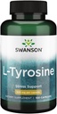 Swanson L-tyrosine - Aminohappo täydentää edistää stressiä tukea, kognitiivinen toiminto, ja mielen selvyys - auttaa tukemaan yleistä aivojen terveyttä - (100 kapselia, 500 mg Each)