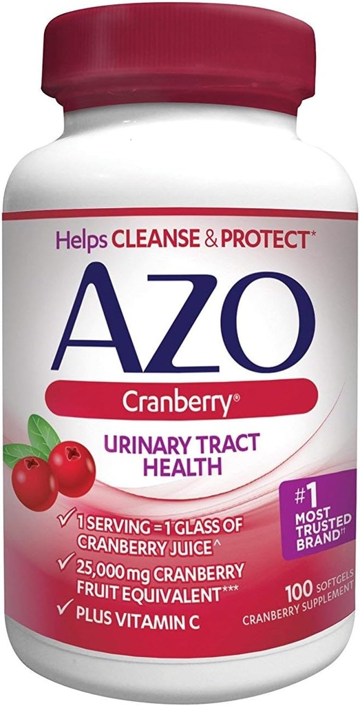 AZO Cranberry, Maximum Strength, Softgels 100 ea (pakkaus 4)