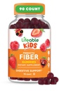Livliga Prebiotiska Fiber Gummies för barn | Barn Fiber Gummies 5g | Stora provsmakningsfibertillskott för barn | Prebiotiska Gummies för Digestive Health | Fiber Gummy för barn, barn | 90 Gummies