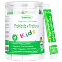ZEBORA Kids Probiootti & Prebiootit Kuiva-aine Ikä 3+ Tuki Lasten Ruoansulatus- ja immuunijärjestelmä luonnollinen lähde, edistää ummetus helpotusta, ei-GMO, gluteeniton, 30 pakkauksissa 5 miljardia PMY