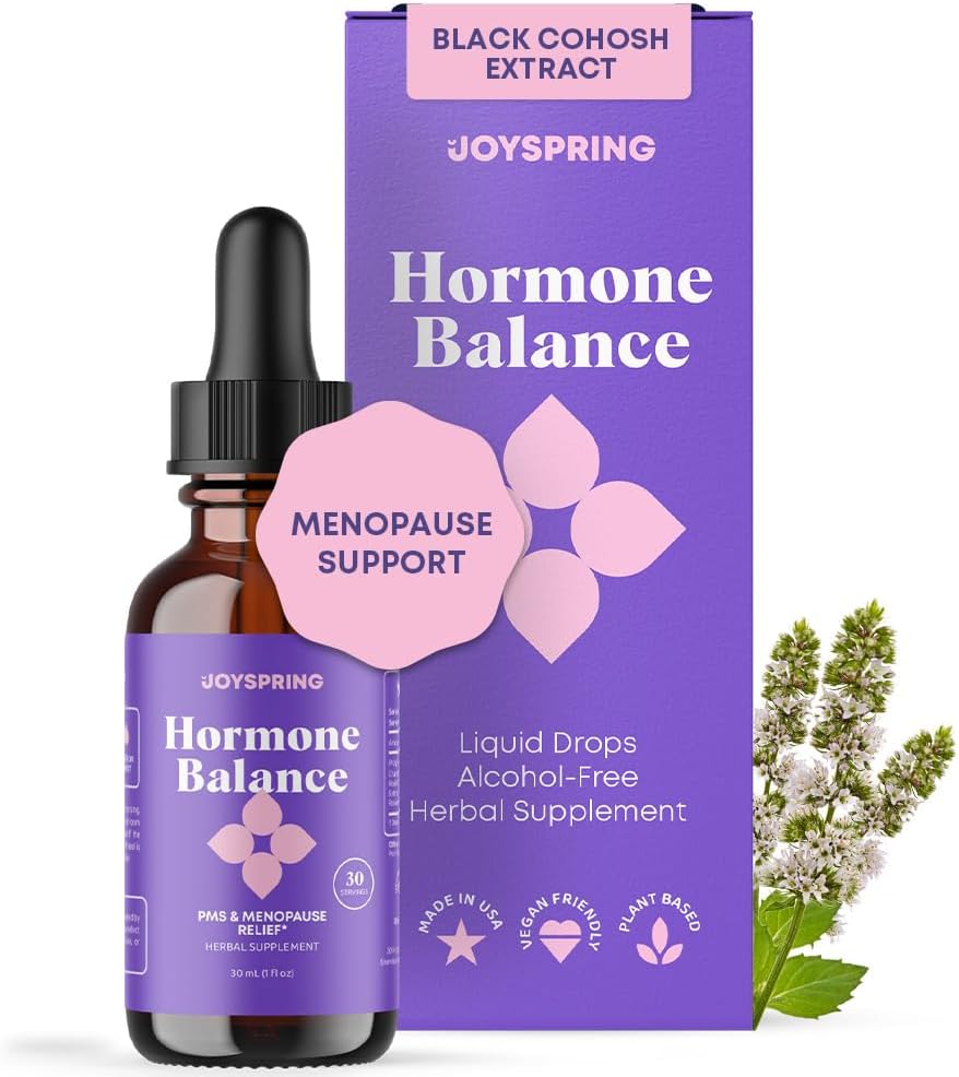 JoySpring Hormoni Balance naisten luonnon vaihdevuodet lisäravinteet musta Cohosh ... tukee kuuma Flash Relief & PMS helpotus kuukautisten kasviperäisten tuki
