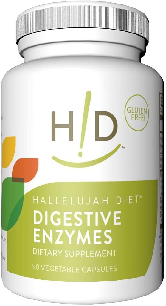 Hallelujah Diet - Dgestiivinen Entsyymit, Multi-Enzyme Nutritional Supplements for Dietary Support & Nutrient Imeytyminen, 90 kapselia