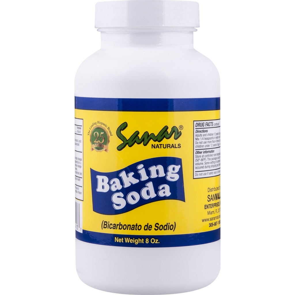 Sanar Naturals paistaa soodaa, 8 oz - varten digestiivinen tuki kuin antasidit, leivonta, puhdistus, deodorointi, &