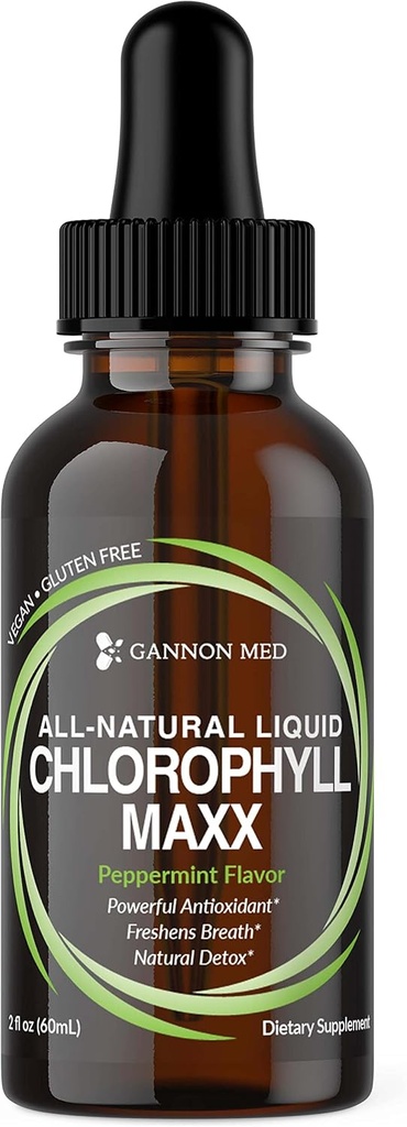 Klorofylli Maxx - Nestemäinen klorofylli - 2oz - Klorofylli Nestemäiset dropit - Klorofylli - Sisäinen deodorantti - Kaikki luonnon nestemäiset klorofyllit - Energia Boost - Helps w/digestion - Mint
