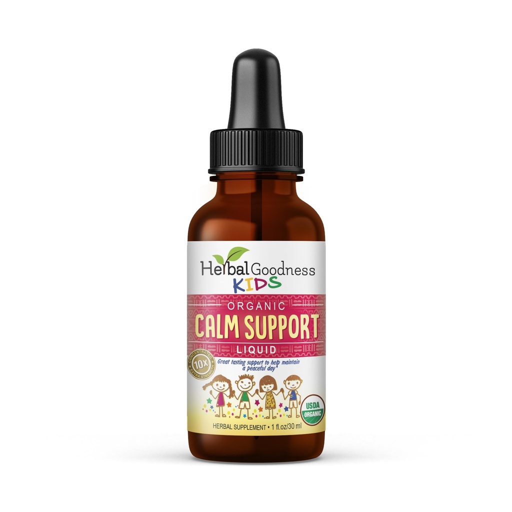 Lapset Calm Support Liquid Extract 1oz kanssa magnesium Glycinate, Magnesium Citraatti, Multivitamiini - Magnesium lapsille - 1oz pullo, 1 yksikkö - kasviperäisten Goodness