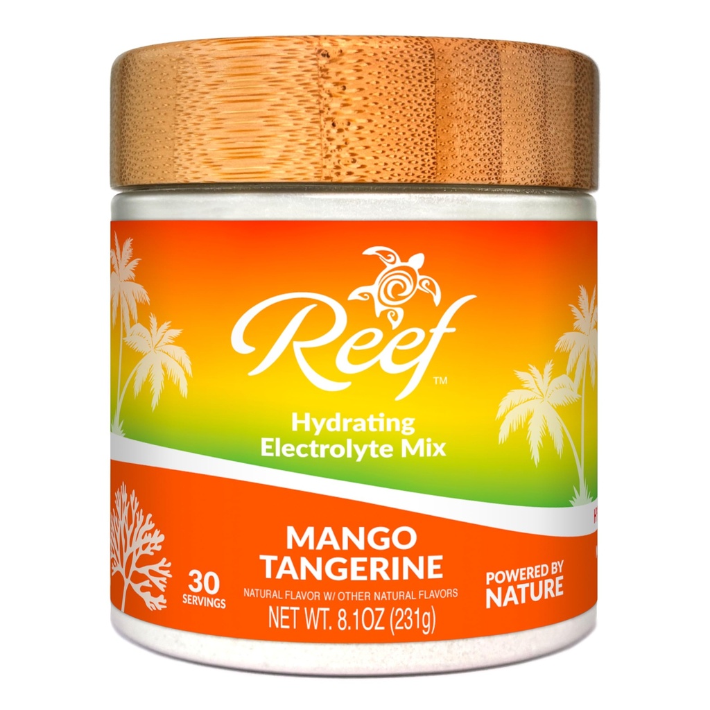 Hydrating Electrolyte Drink Mix - Mango Tangerine, 30 portioner - Hydration Powder w/Coconut Water - Non-GMO, No Added Sugar, 5 Key Electrolytes + Vitaminer, Natural Trace Minerals