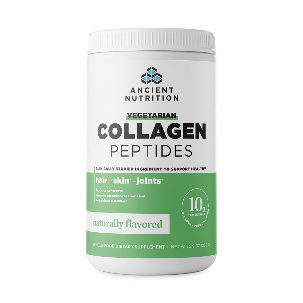 Antiikin ravitsemus Kasvissyöjä Collagen Peptides, Collagen Peptides Powder, Collagen Powder Natural Flavor, Prebiootit ja Probiootit, Tukee terve iho, Hiukset, nivelet, Digestion, 28 Tarjoilu