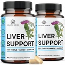 Maksan Cleanse & Korjaus Formula - Kasviperäisen maksan tuki täydentää maito Thistle Voikukka juuri Turmeric, Artisoke uute maksan terveys - 120 Count