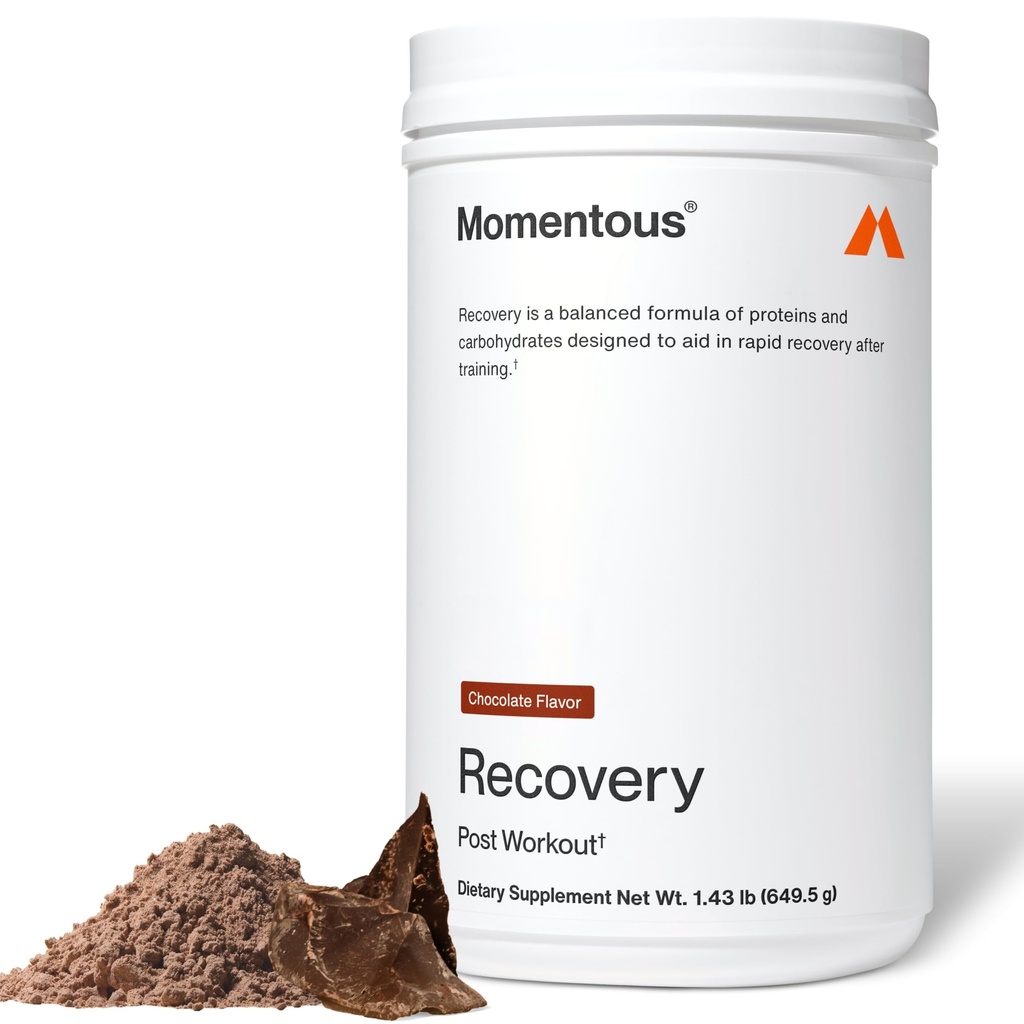 Momentous Recovery Grass-Fed Whey Protein Powder - 20 g Post-Workout Whey Isolate Protein - NSF Certified for Sport - Gluteeniton - 15 Tarjoilut - suklaa - paketti Toukokuu Vary