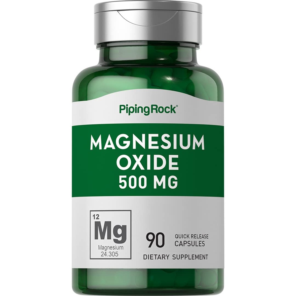 Piping Rock Magnesiumoksidi 500 mg kapselit ...