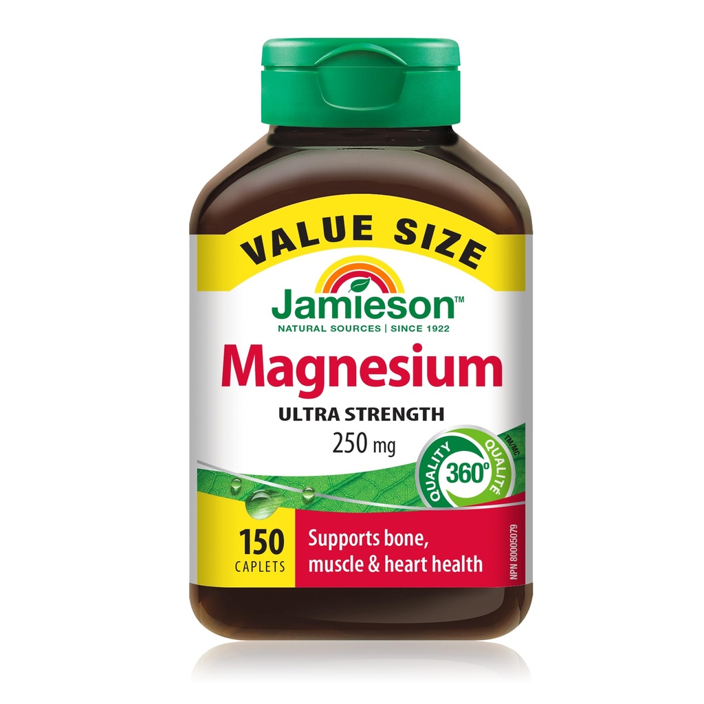 Jamieson Magnesium 250 mg, 150 caplets Arvo