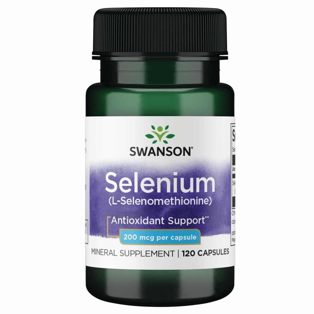 Swanson Semsc Selenium 200 mikrog 120 kapselia