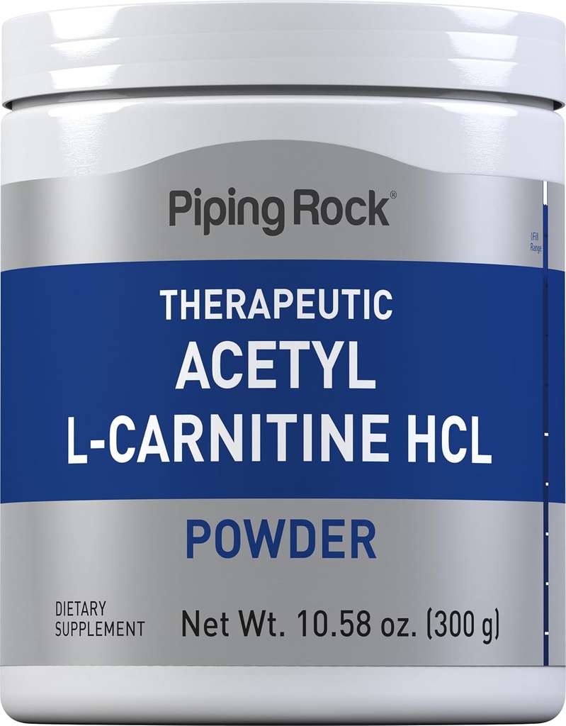 Piping Rock Acetyl L-karnitiinijauhe ... 300g...