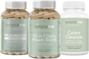 Helppo merisammal kapselit 10 in 1 Power Blend ja Colon Cleanse Detox ja Multi-Mushroom täydentää Bundle parantaa Immuuniterveyden