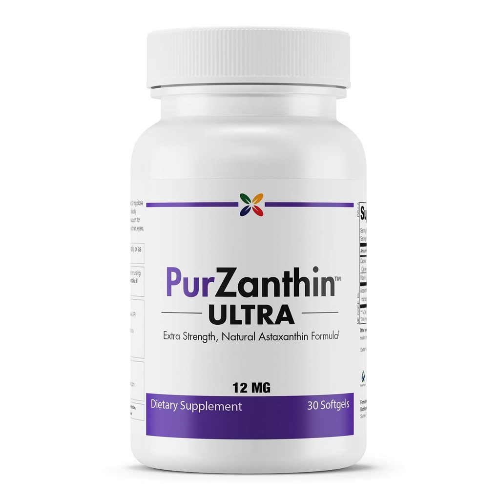 Lopeta ikääntyminen nyt PurZanthin Ultra Natural Astaksantiini 12 MG Softgels (1 pakkaus)