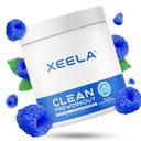 XEELA Pre Workout Powder - Clean & Tested - Jitter Free, Safe och Natural - Öka termogen energi, fokus och uthållighet w / Creatine, organisk koffein och växtbaserad citrullin (Blue Raspberry)