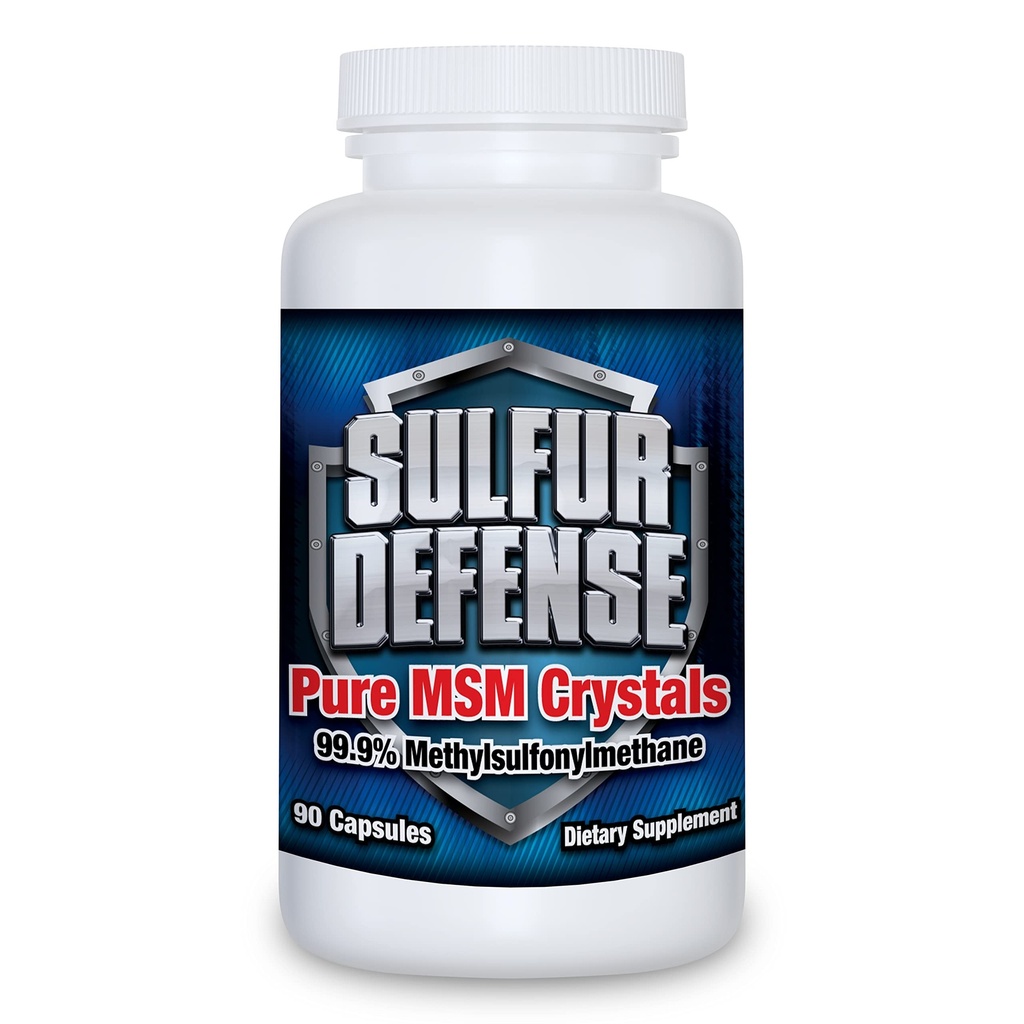 Rikkipuolustus Opti-MSM 99,9% Pure MSM Powder Capsules, Made in USA, Organic Methyl Methylsulfonyylimethane, Non-GMO, Gluten-free, Immune System Booster, Soothes Joint Pain, Younger Skin, Hiukset, Nails, 90 kapselia