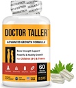 NuBest Doctor Taller - Luun vahvuus tukee, parantaa immuunijärjestelmää - Keto kalsiumin, D3-vitamiinin, K2-vitamiinin, Aminohappoja ja yrttejä lapsille (8+) - 60 Vegaani kapselit 1 kuukausi tarjonta