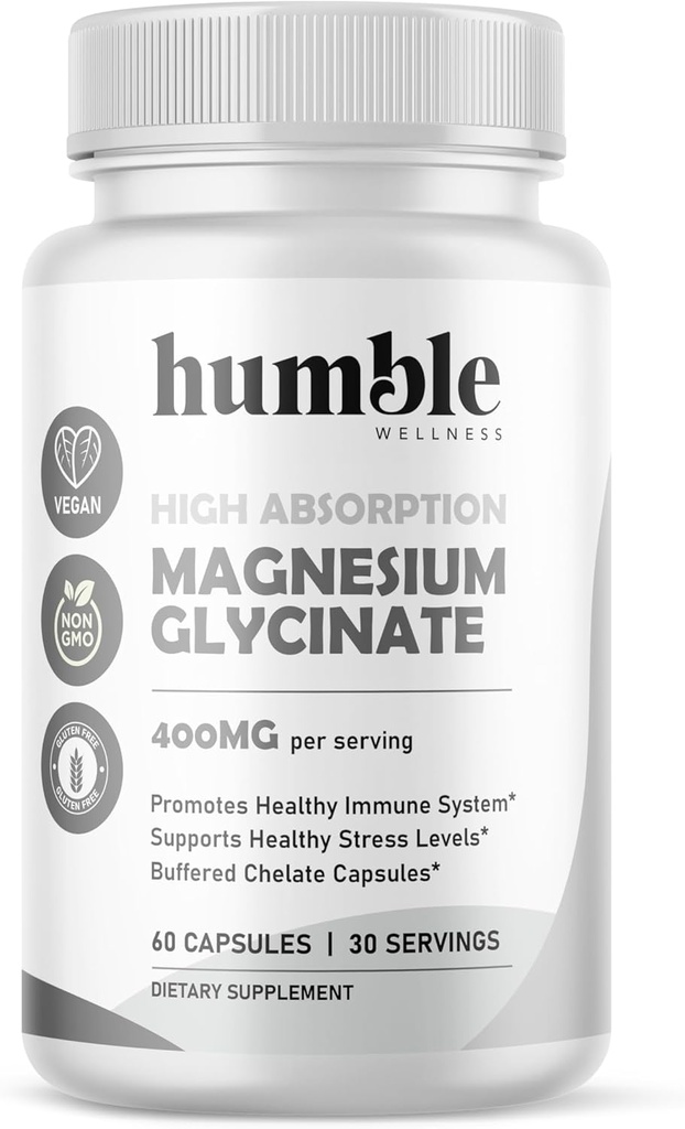 Magnesium Glycinate täydennysosa - Kelatoitu - 30 päivän toimitus