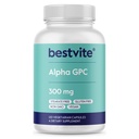 BESTVITE Alpha GPC Choline 600mg Per Serving (120 kasviskapselia) - No Stearates - Vegan - Ei muuntogeenisiä organismeja - Gluteeniton
