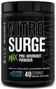 Jacked Factory Nitrosurge Max High Performance Pre Treenout Powder - Pre Treout w/Nootropic Ingredients for Intense Focus, Pumps, Smooth Energy, Endurance - 40 Tarjoilut, Electric Blue Vadelma