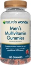 Nature's Wonder Men's Multivitamin Gummies, stöder immun hälsa, energi, metabolism och muskler med vitamin A, C, D, B6, B12, 150 Mäns dagliga multivitamin Gummies, 75 Day Supply