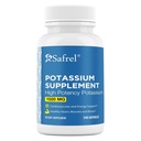 Safrel Kalium Supplement, 1020 mg,120 Servings, 240 kasviskapselia, ei-GMO, Gluteeniton, valmistettu Yhdysvalloissa