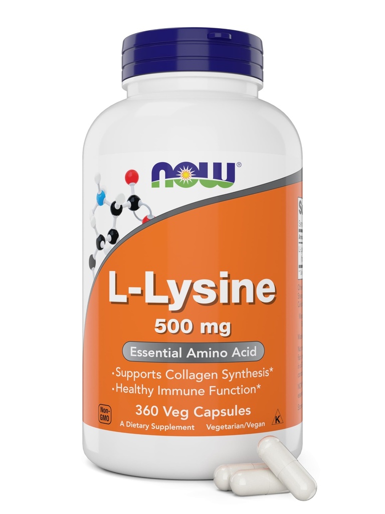 Nyt L-Lysine 500 mg, 360 kasviskapselia