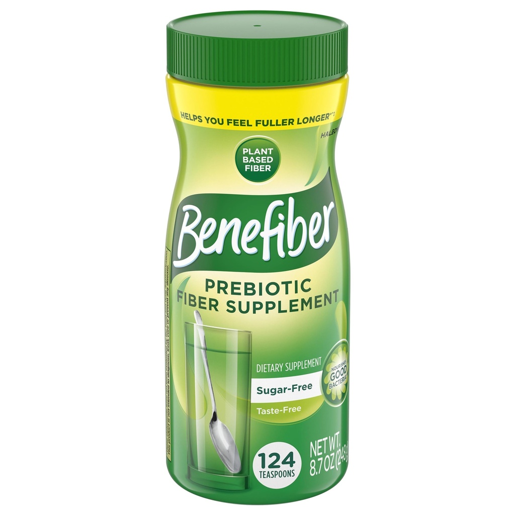 Benefiber Daily Prebiotic Fiber Supplement Powder for Dgestive Health, Daily Fiber Powder, Unmariored - 62 tarjoilua (8,7 Ounces)