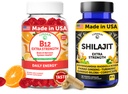Lunakai USA Made B12 Gummies & Shilajit Kapselit Bundle ... extra vahvuus Daily Energy & Wellness Tuki
