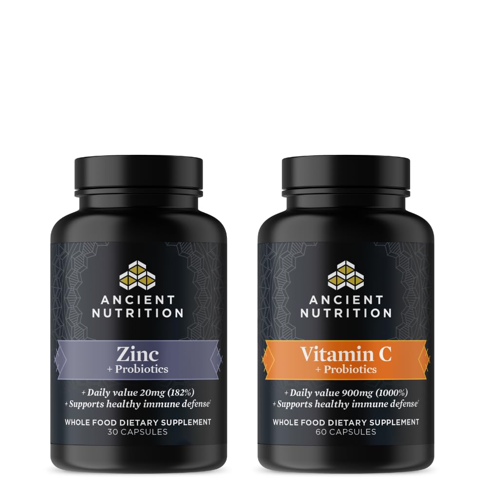 Antiikin ravitsemus Sinkki 30 kreivi + C-vitamiini (60 kreivi)