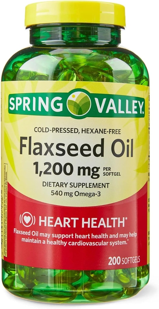 LLK Pellavansiemenöljy Softgels Ravintolisä, 1200 mg, 200