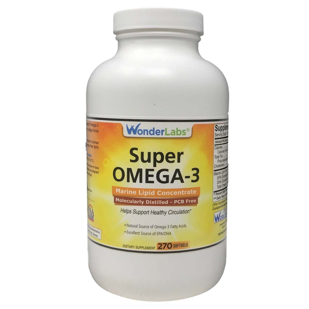 Super Omega-3 Marine Lipid Concentrate - Molekyylisesti tislattu 