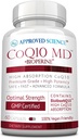 Hyväksytty Science® CoQ10 MD - Extra Strength 300 mg Pure CoQ10 ja BioPerine® nopeampaan imeytymiseen - Optimaalinen tuki 60 vegan kapselia