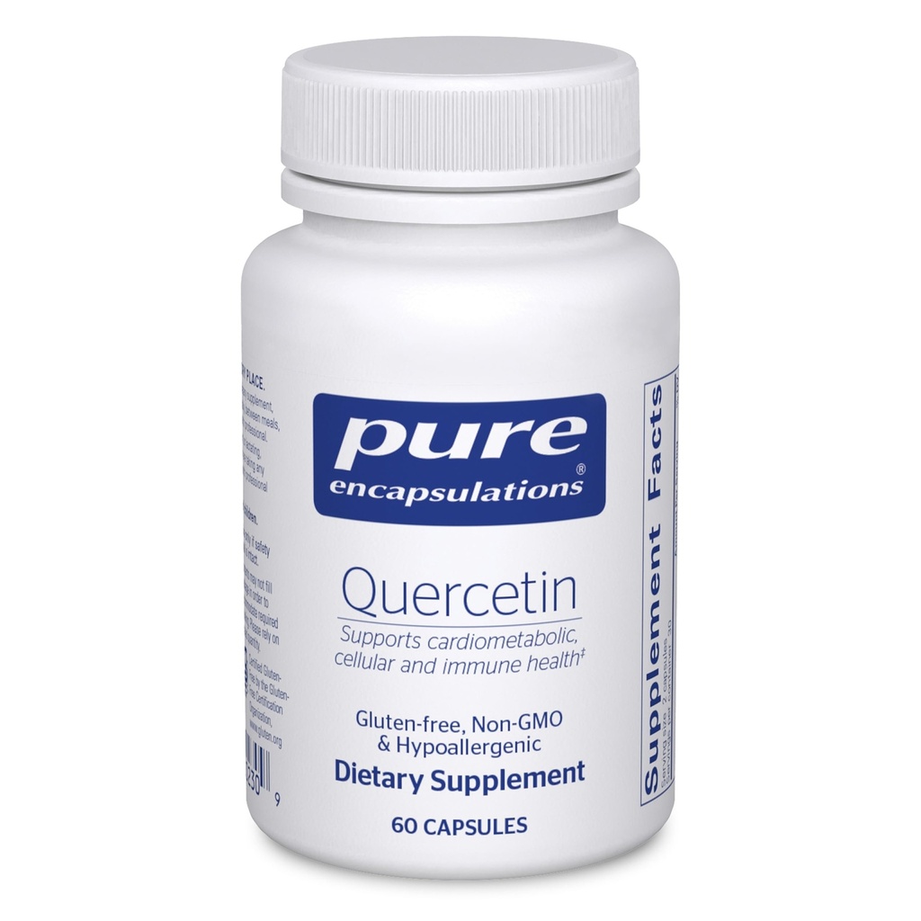 Rena inkapslingar Quercetin - 500 mg - Immune Support, Cellular Health & Heart Health - Antioxidant Supplement - Gluten Free & Non-GMO - 60 kapslar