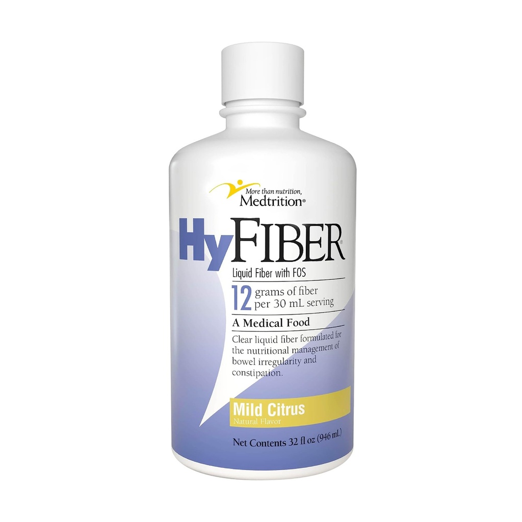 Medtrition HyFiber Daily Liquid Fiber for Standardity and Soft Stools, 12 grams Liukoinen kuitu, 32 fl oz 1 pullo