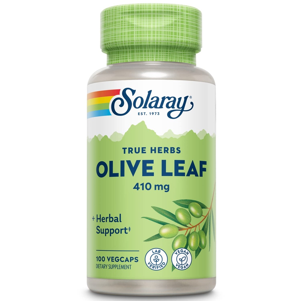 Solaray olivblad kapslar, 410 mg | 100 greve