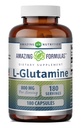 Fantastiska formler L-Glutamine Amino Supplement | 800 Mg Per Servering | 180 kapslar | Non-GMO | Gluten Free | Made in USA