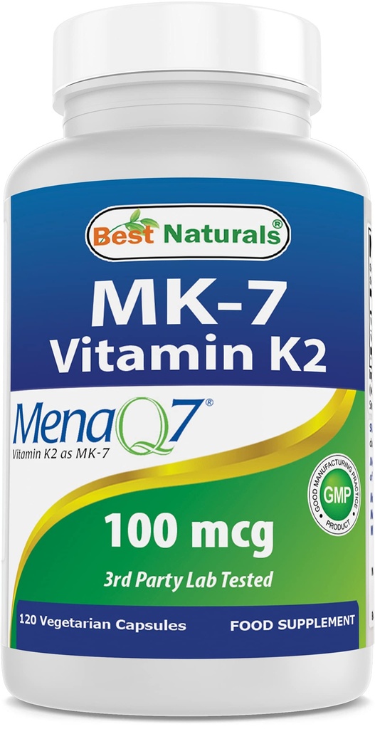 Best Naturals MK-7 K2-vitamiini 100 mikrog 120 Vcg