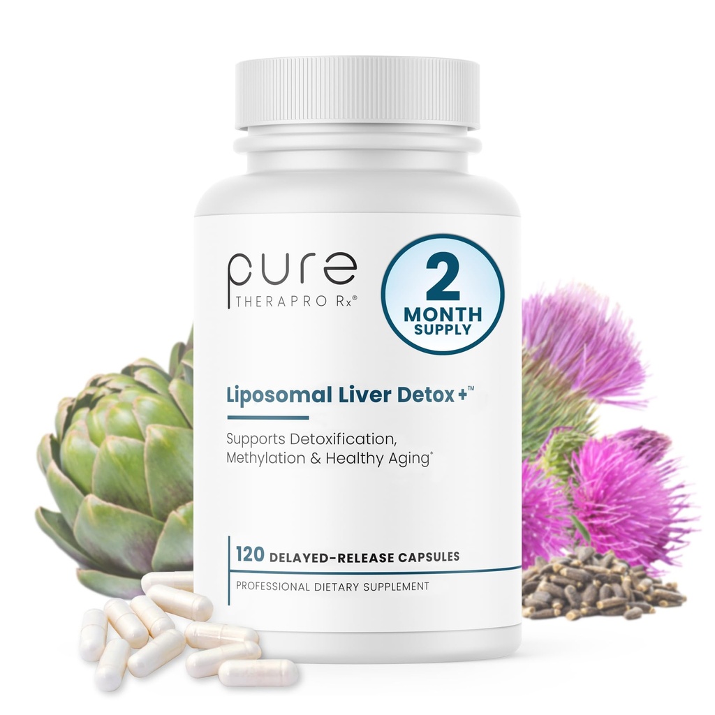 Pure Therapro Rx Liposomal Liver Detox + 120 Happo-Resistant VCaps ... Soy-free Liposomal Format contain methylation Nutrient Cofactors ... tukee maksan detoxia ja puhdistusta