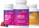 Microbiome Labs Koko perhe Probiootti Bundle - MegaSporeBiotic aikuisille, Probiootti Gummies lapsille, ja FidoSpore Probiootit koirille ja kissoille