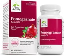 Terry Naturally Pomegranate Seed Oil - Kosttillskott för att stödja kardiovaskulär hälsa - Herbal Non-GMO Supplement med Omega-5 & Pomegranatextrakt - 60 Softgels