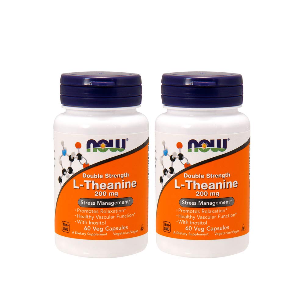 NYT Ruoka L-Theanine 200 mg, 60 Vihanneskapseli (2 pakkaus)