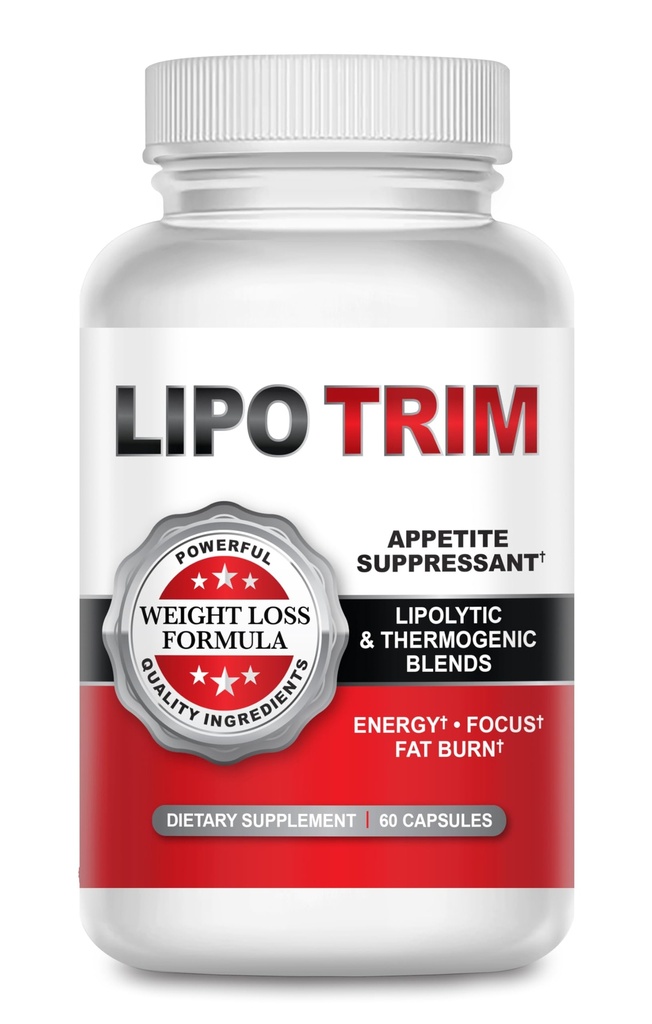 Lipo Trim- Avancerade Lipogena termogena dietpiller - öka energi, förbättra fokus och accelerera fettförlust - 60 snabbverkande aptitnedsättande kapslar