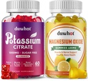 Kaliumsitraatti Gummies 1000 mg, magnesiumoksidi Gummies 400 mg, täydennys aikuisille